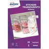 Image de AUTOCOLLANTS TRANSPARENTS A4 - 6 FEUILLES