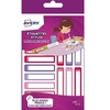 Image de Bloc de 30 étiquettes pour stylo Avery Rose et Rouge