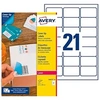 Image de Etiquettes opaques de masquage laser 63,5 x 38,1 mm Avery blanche - Boîte de 525