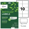 Image de AVERY - 150 Étiquettes Autocollantes Blanches Personnalisables - 100% Recyclées - Format 99,1 x 57 mm - Impression Laser et Jet d'Encre en occasion ou reconditionné