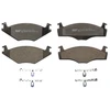 Image de Kit De Plaquettes De Frein, Frein À Disque Premier Eco Friction Fdb1072 Ferodo Ferodo Fdb1072 Seat;Volkswagen