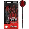 Image de Fléchette en alliage de haute qualité Harrows Fire Noir 22 g BD1089322
