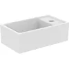 Image de Ideal Standard I.LIFE TEMPO, Lave-mains pour Salle de bain ou Toilettes, 37 x 21 x 11 cm, Fixation Mur ou Meuble Ilife, Céramique, Percé à Droite, Trop-Plein, Blanc, E211201 en occasion ou reconditionné