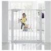 Image de Barrière de sécurité enfant portillon semi-auto métal blanc, L.73 /79cm