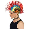 Image de Smiffys Perruque punk de rue des années 80, Mohawk, multi couleurs Halloween en occasion ou reconditionné