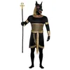 Image de Smiffys Costume Anubis le chacal, Noir, avec tunique, col, manchettes, brassards et masque Halloween en occasion ou reconditionné