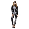 Image de Costume Fever Justaucorps Squelette - Noir - S