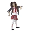 Image de Costume Ecoliere Zombie Enfant - Blanc / rouge - TEEN