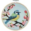 Image de Kit de Broderie "Bird Blossom" avec Cercle en Bois de 15cm - | Idéal pour Débutants et Passionnés(...) - 54 Bird Blossom