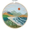 Image de Kit de Broderie "Coast" avec Cercle en Bois de 15 cm -(...) - 63 Coast