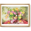 Image de Kit de Point de Croix Roses 59x39 cm - - Kit Broderie Extra-Large Idéal pour les Passionnés(...) -