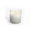 Image de Heart of the home - Bougie de Noël en pot paillettes Ice - Argent - Noël givré