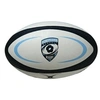 Image de Ballon de rugby Replica Montpellier Taille 5 Blanc, Noir et Bleu