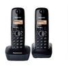 Image de KX-TG1612 - Téléphone sans fil avec ID d'appelant - DECT - noir + combiné supplémentaire