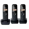 Image de KX-TG1613 - Téléphone sans fil avec ID d'appelant - DECT - noir + 2 combinés supplémentaires