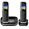 Image de KX-TGJ322GB - Téléphone sans fil - système de répondeur avec ID d'appelant - DECT - noir + combiné supplémentaire