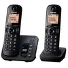 Image de KX-TGC222 - Téléphone sans fil - système de répondeur avec ID d'appelant/appel en instance - DECT\GAP - (conférence) à trois capacité d'appel - noir