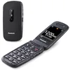Image de Panasonic KX-TU446EXB Téléphone Portable à Clapet, Sans forfait, Bouton d’Appel d’Urgence SOS, Amplificateur Vocal, Gros Boutons, Grand affichage,Grands chiffres, Flash, Écran couleur 2,4 pouces, Noir en occasion ou reconditionné