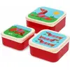 Image de Boîtes à snack Rex London Chien Saucisse (x3) Rouge 11,5x11,5x5,5 cm 30431