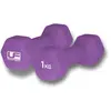 Image de Haltère hexagonal recouvert de néoprène UFE Urban Fitness (x2) Violet 1 kg UFW031