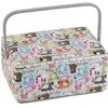 Image de Coffret à couture motif machine à coudre - 23.5x32x16.5 cm -(...) - Multicolore