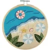 Image de Kit de Broderie "Beach" avec Cercle en Bois de 15cm - | Un Projet Créatif et Apaisant(...) - 48 Beach