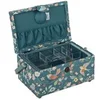 Image de Boîte à couture motif oiseaux - Hobby Gift (17,8 x 24,5 x 14,5 cm)(...) - Vert