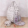 Image de Sac à dos de voyage multi-rangements motif abeille - 30 x 24 x 43 cm - Spécial couture, tricot, crochet,... - Hobby Gift(...) - Ecru