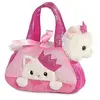 Image de doudou chat en sac Princess Kitty 20,5 cm blanc/rose