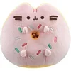 Image de Peluche Ronde en Forme de Donut 14cm Kawaii en Polyester Rose