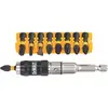 Image de Jeu de 11 embouts de visseuse à choc assortis avec porte-embout pivotant DeWalt