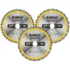 Image de Lot de 3 lames de scie circulaire de construction 216 x 30mm 24 / 40 dents DeWalt