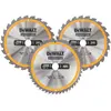 Image de Lot de 3 lames de scie circulaire 250 x 30mm 24 / 48 dents DeWalt