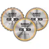 Image de Lot de 3 lames de scie circulaire 305 x 30mm 24/48/60 dents DeWalt