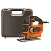 Image de Black + Decker 550 w scie sauteuse pendulaire autoSelect, max. de 80 mm profondeur de coupe avec lame de scie à bois et étui