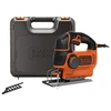 Image de Black + Decker 620 W Scie Sauteuse Pendulaire, max. 90 mm Profondeur de coupe, bois, gerad Scie de coupe lame de scie, coffre, ks901pek