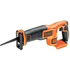 Image de BLACK+DECKER Scie Sabre Sans Fil - Débattement : 22 mm - Lame de 15 cm - 1 lame, 18V, Orange, Sans batterie BDCR18N-XJ en occasion ou reconditionné