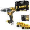 Image de DEWALT - Perceuse Visseuse à Percussion Brushless XR 18V, avec 1x coffret TSTAK, 1x chargeur et 2x batteries 5Ah, DCD796P2-QW en occasion ou reconditionné