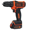 Image de BLACK+DECKER BDCDD12K1-QW Perceuse-visseuse sans fil - 12 V - 1,5 Ah - Moteur ultra compact - 10 positions - Perçage 25 mm bois et 10 mm métal - 1 batterie - Chargeur rapide 1h30 - Livrée en coffret en occasion ou reconditionné