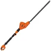 Image de BLACK+DECKER Taille-Haies Sur Perche Filaire 550W, Taille-Haies Electrique 51 cm avec Lame Asymétrique, Manche Télescopique, Tête Pivotante et Double Interrupteur, Ecartement 22 mm, PH5551-QS Noir/Orange en occasion ou reconditionné