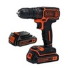 Image de BLACK & DECKER Perceuse-visseuse sans fil BDCD18B - 18V - 1,5 Ah - 2 batteries et chargeur 200 mA inclus