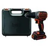 Image de Perceuse-Visseuse sans fil 18V Batterie Lithium 1,5 Ah Black + Decker Chargeur Coffret rangement