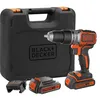 Image de BLACK+DECKER Marteau perforateur sans fil 18V sans balais à 2 vitesses, 28,000 BPM, 52Nm de couple, livré avec 2 batteries de 1.5Ah, chargeur et Kitbox, BL188KB-QW en occasion ou reconditionné