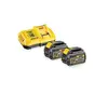 Image de Pack de 2 batteries XR Flexvolt 18V/54V 9Ah/3Ah + chargeur rapide en boite carton - - DCB118X2-QW