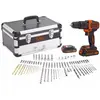 Image de Black and Decker - Perceuse à percussion à batterie 18V 1,5Ah Li-Ion avec Coffret Accessoi