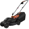 Image de Tondeuse filaire Black & Decker BEMW351 1000W 32cm bac 35L, 3 hauteurs de coupe ajustables