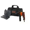 Image de Perceuse a percussion filaire 710W BLACK+DECKER (Livrée en sac de rangement + 32 accessoires) - BEH710SA32-QS