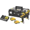 Image de Pack de 2 outils sans fil brushless DeWalt DCK2110L2T-QW 12V Li-Ion XR 2 x 3Ah