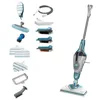 Image de BLACK Plus DECKER - Balai Vapeur Multifonctions Filaire - 1600W - Avec corps détachable - Tête Delta et Gant STEAMITT - 14 accessoires - Temps de Chauffe : 15 s - Câble : 8 m - BHSM1610DSM-QS en occasion ou reconditionné