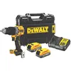 Image de Perceuse visseuse à percussion sans fil brushless DeWalt DCD805E2T-QW 18V Li-ion PowerStack 2 x 1,7Ah